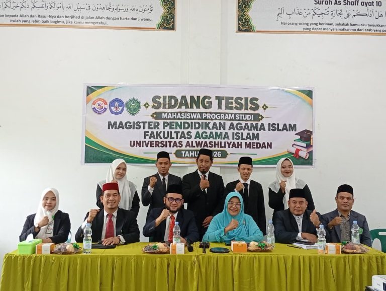 Program Magister Pendidikan Agama Islam Fakultas Agama Islam Universitas Alwashliyah Medan Gelar Sidang Tesis Gelombang III